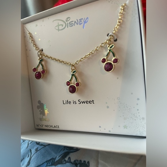 Disney Cherry Charm Necklace, Minnie mouse necklace,women’s necklace. - Picture 9 of 16